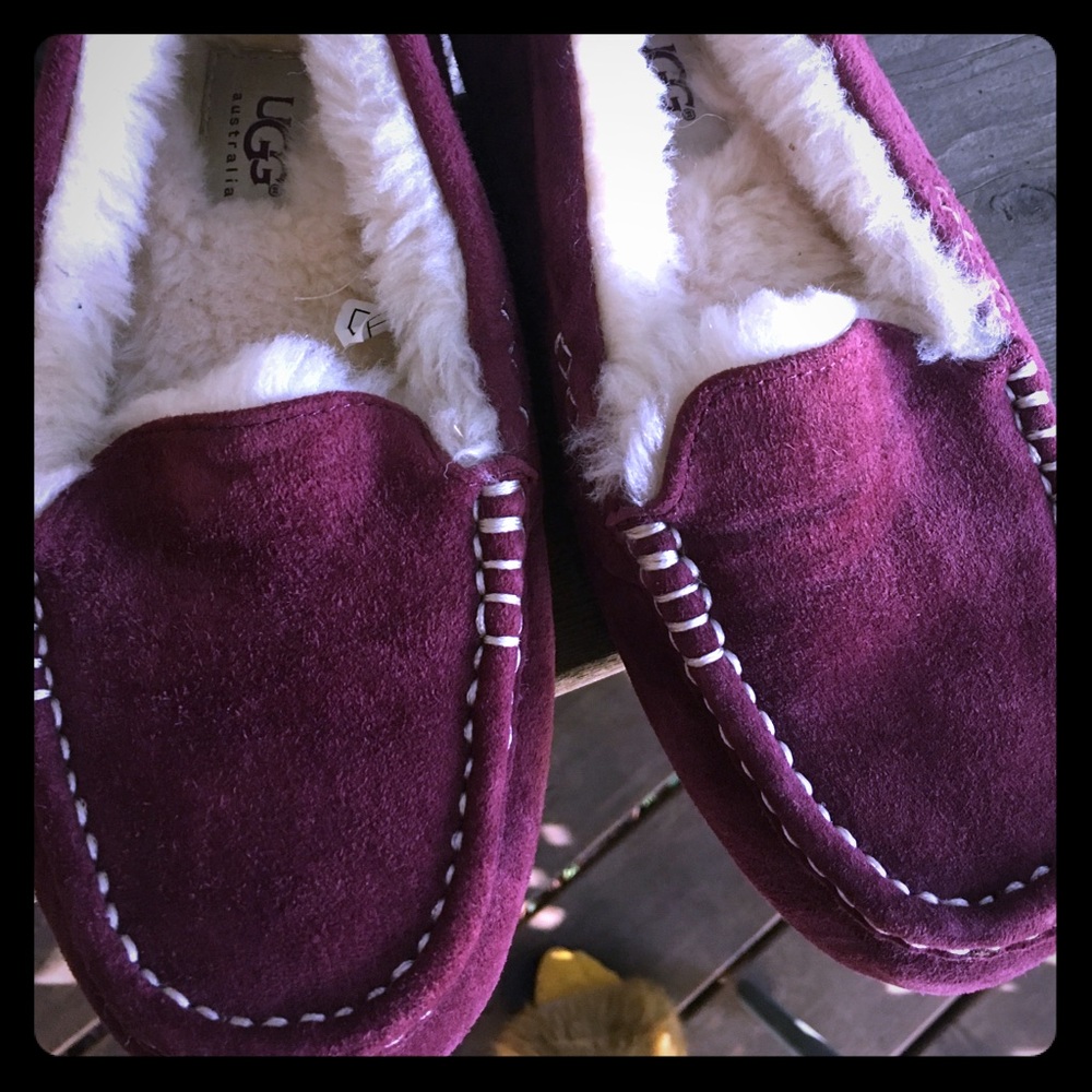 Ugg purple moccasin slippers